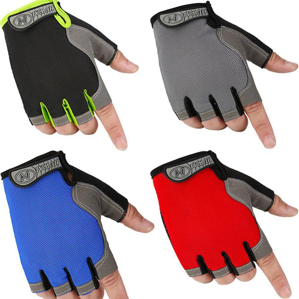 Half Finger 3D GEL Silicone Gloves Men Women Cycling Bike Driving Gym Fitness Workout Jogging Training Glove (1pair)
