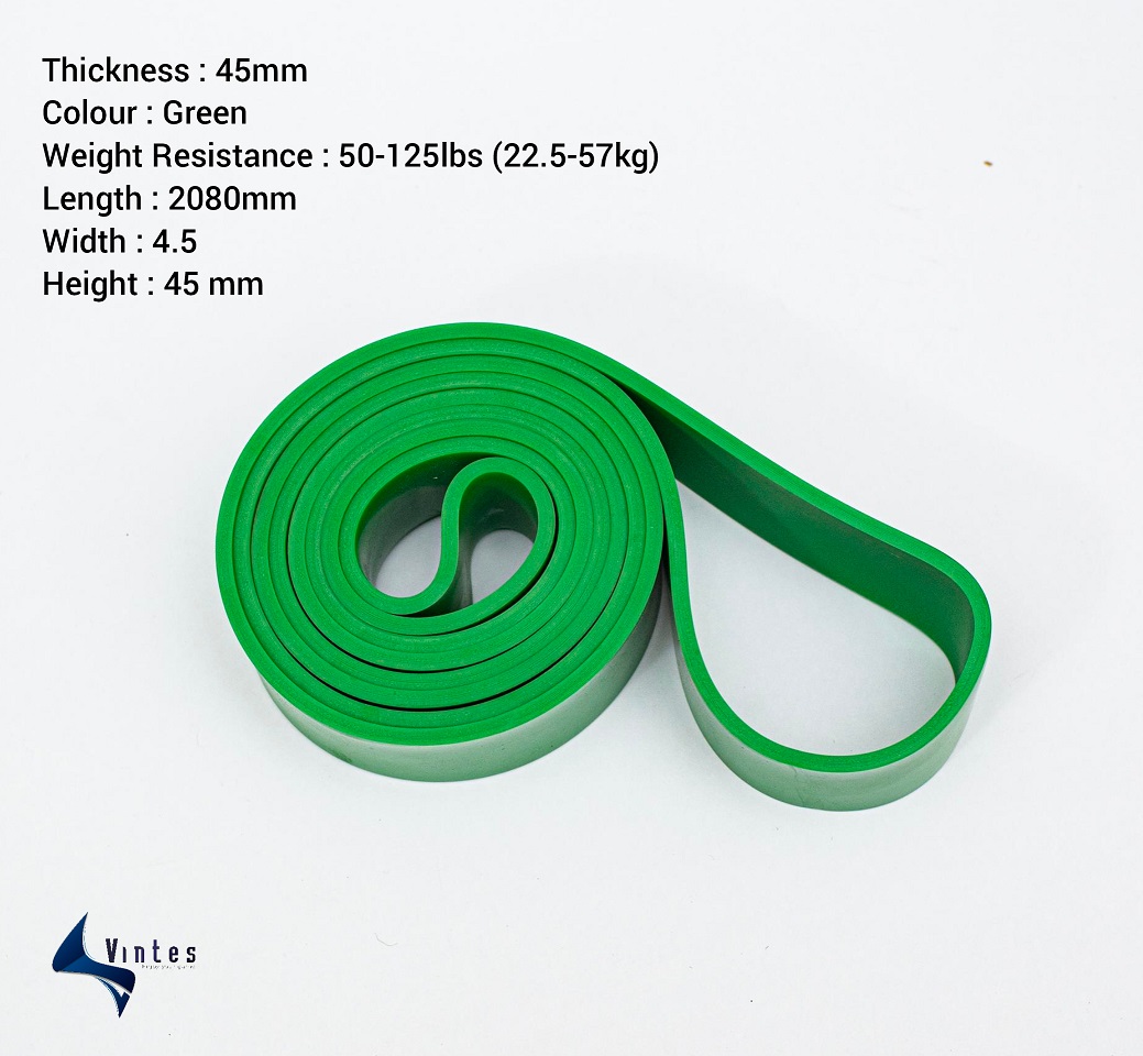 45MM 50-125 lbs Pull Up Assist Resistance Bands for Body Stretching, Fitness Training, Flexibility, Workout and Powerlifting (22.5-57kg)