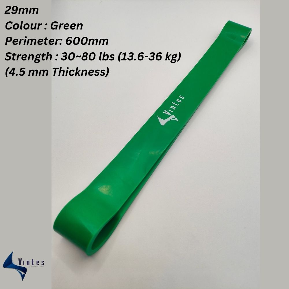 Lower Body Green lb29mm 30-80 lbs Resistance Band Elastic Yoga Pilates for Fitness Excercise Crossfit Workout Gym Strength Training Unisex Home Workout Glutes 1pcs