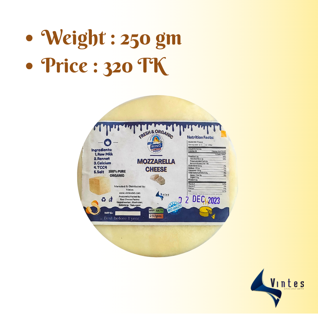 Premium Mozzarella Cheese -250gm